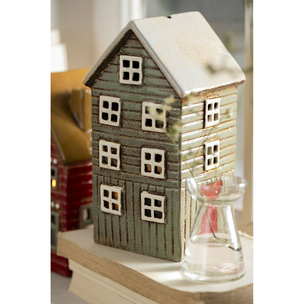 Teelichthaus Thorshavn grün