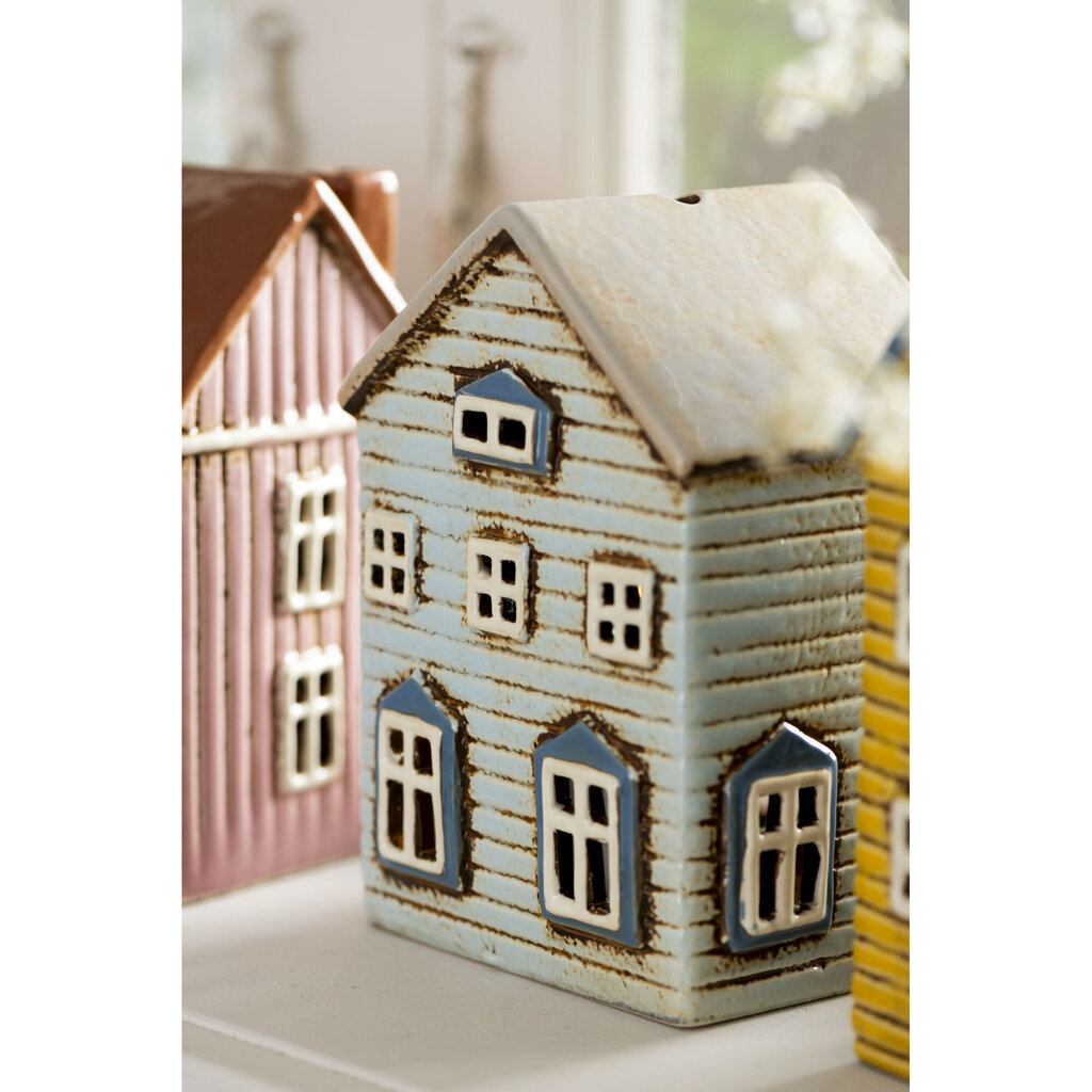 Teelichthaus Thorshavn hellblau