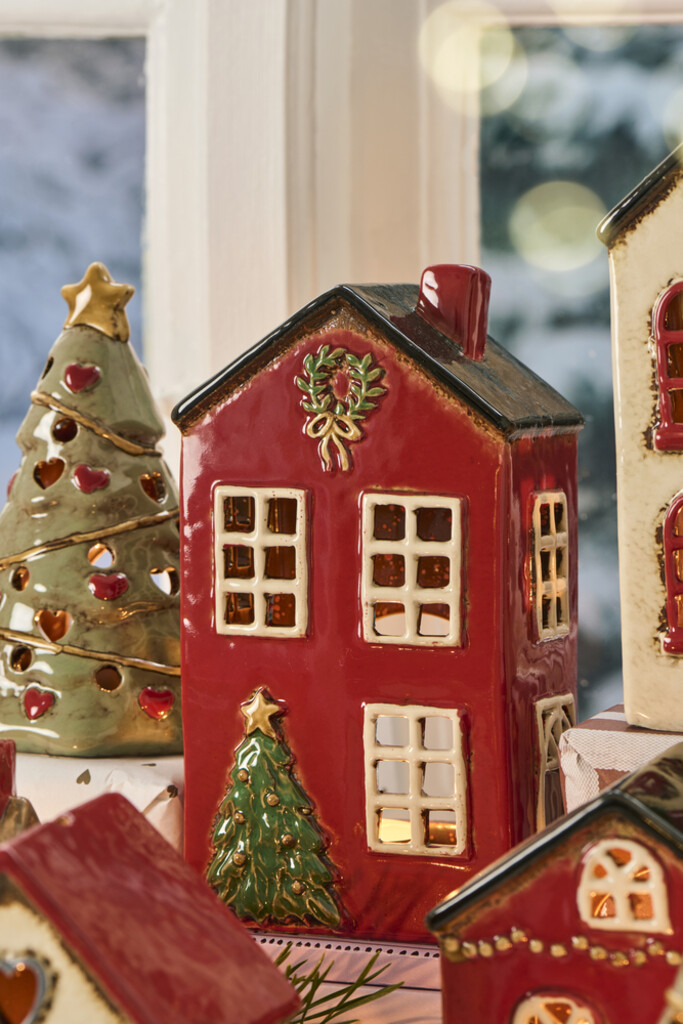 IB Laursen Teelichthaus Weihnachten Stillenat Tannenbaum Preview Image