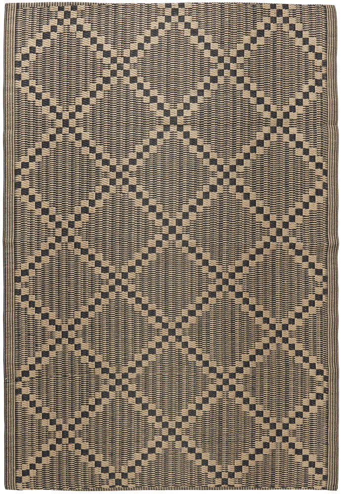 Ib Laursen Teppich mit Muster in schwarz und beige Preview Image