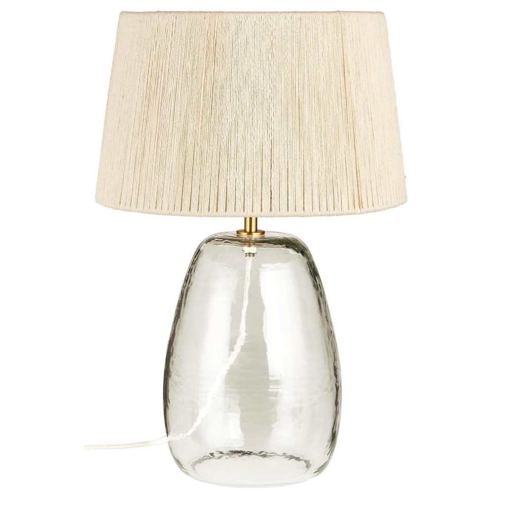 IB Laursen Tischlampe Congo Glas mit Juteschirm Preview Image