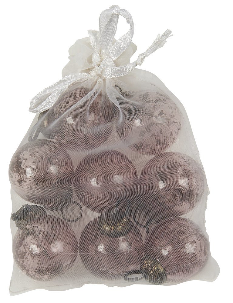Tüte mit 8 Weihnachtskugeln mini