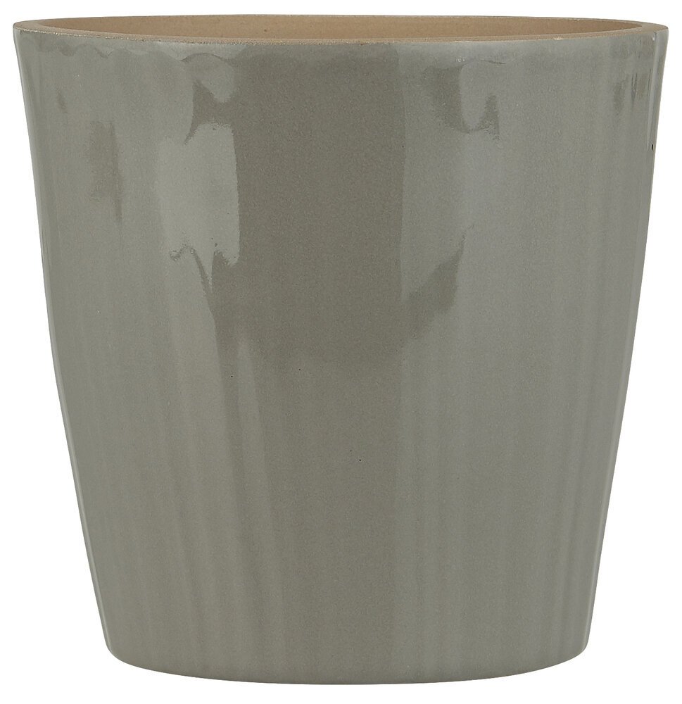 Übertopf konisch mit Rillen