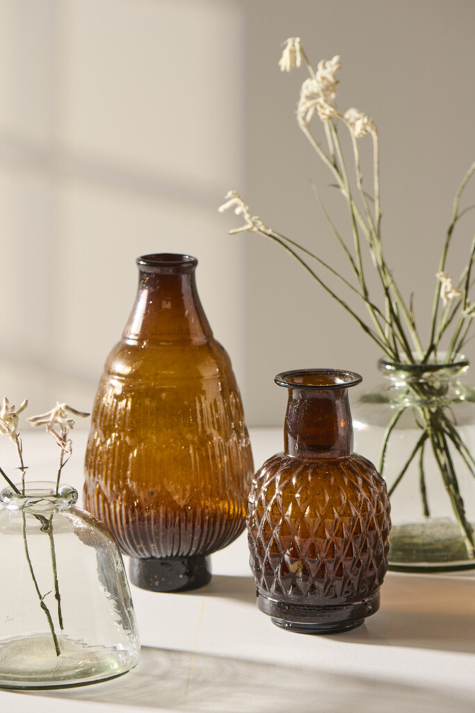 IB Laursen Vase mit schrägem Hals und kleinem Fuß mundgeblasen Preview Image