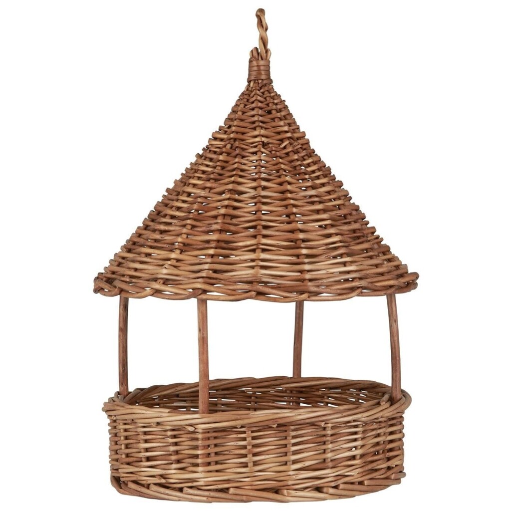 Vogelfutterhaus aus Weide zum Hängen