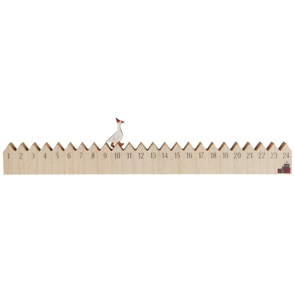Weihnachtskalender 1-24 aus Holz