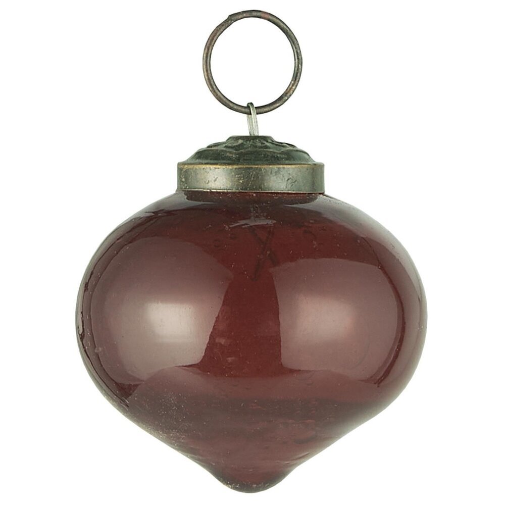 Weihnachtskugel bubbled Glas zwiebelförmig