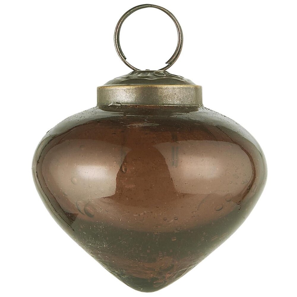 Weihnachtskugel bubbled Glas zwiebelförmig