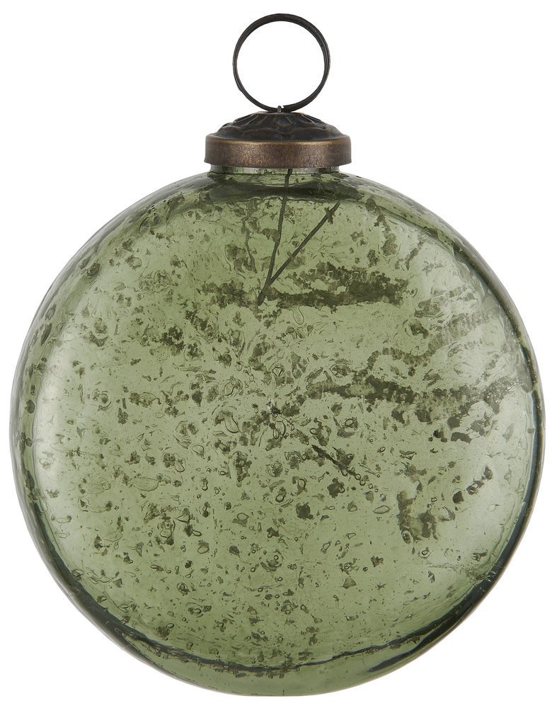 Weihnachtskugel flach pebbled Glas von Ib Laursen günstig bestellen