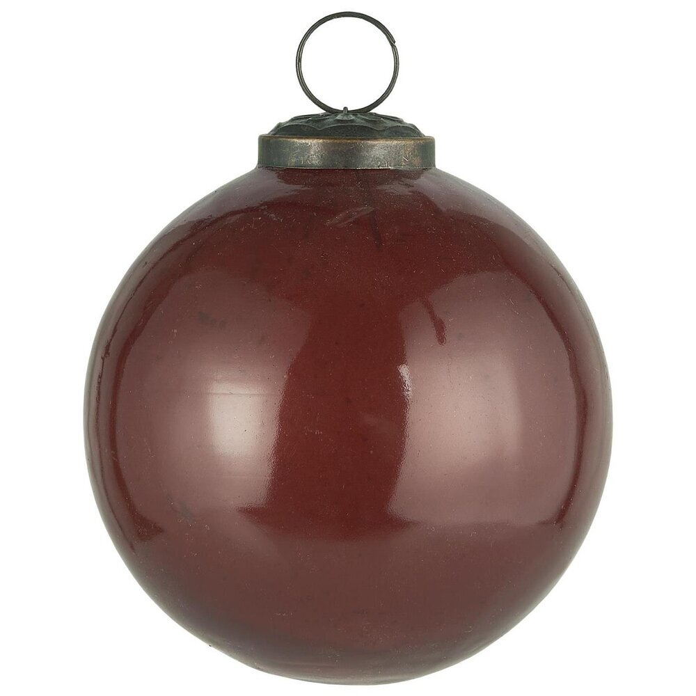 IB Laursen Weihnachtskugel Glas pebbled