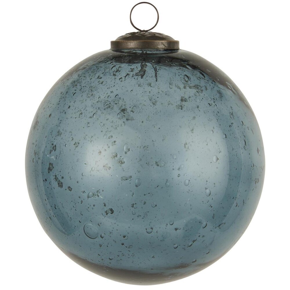 IB Laursen Weihnachtskugel Glas pebbled