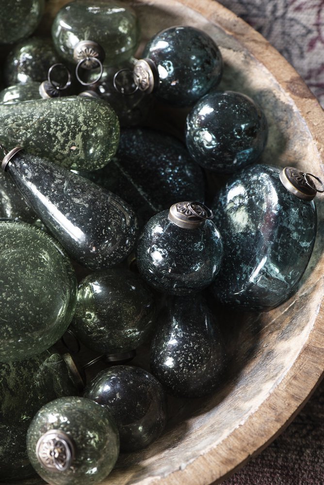 Impressionen zu Ib Laursen Weihnachtskugel Glas pebbled, Bild 2