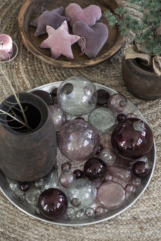 Impressionen zu Ib Laursen Weihnachtskugel Glas pebbled, Bild 5