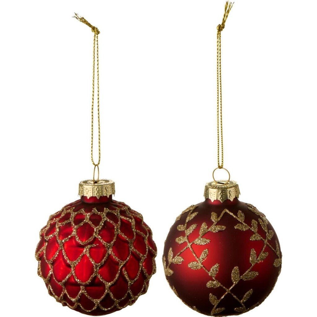 IB Laursen Weihnachtskugel zum Hängen Glitter 2er Preview Image