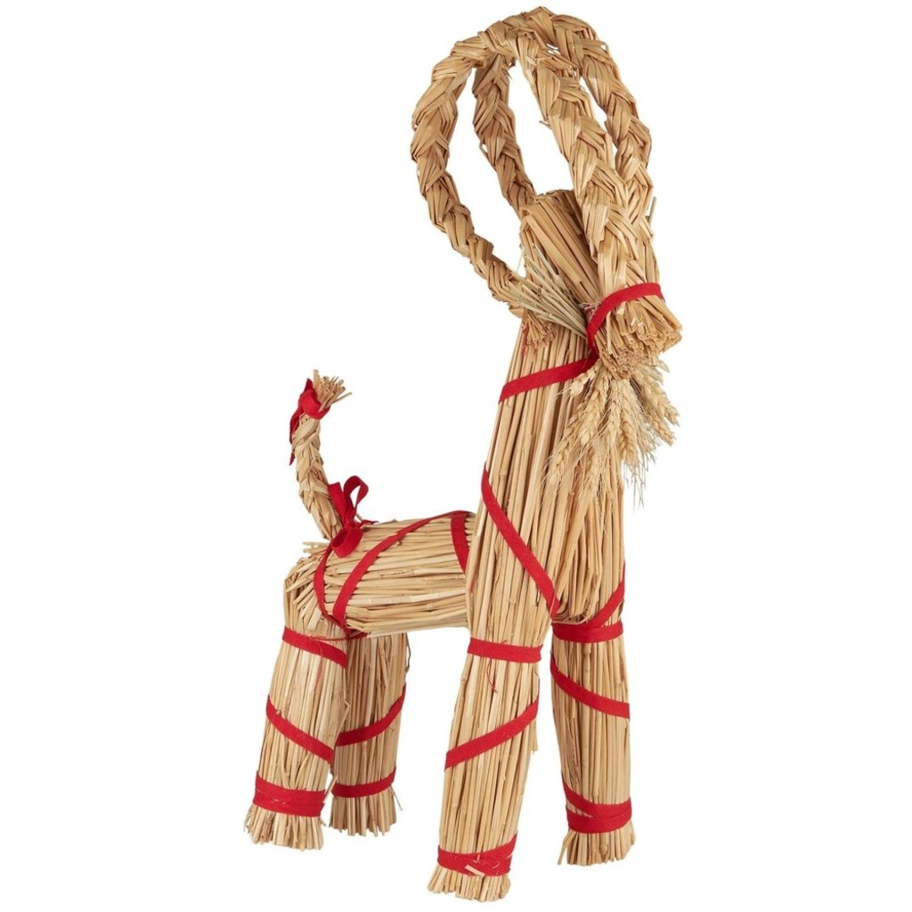 Weihnachtsziege aus Stroh