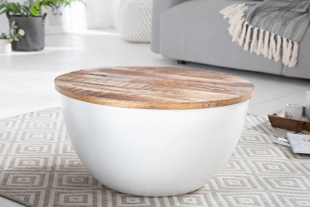 Invicta Couchtisch Industrial Storage Mangoholzplatte Preview Image