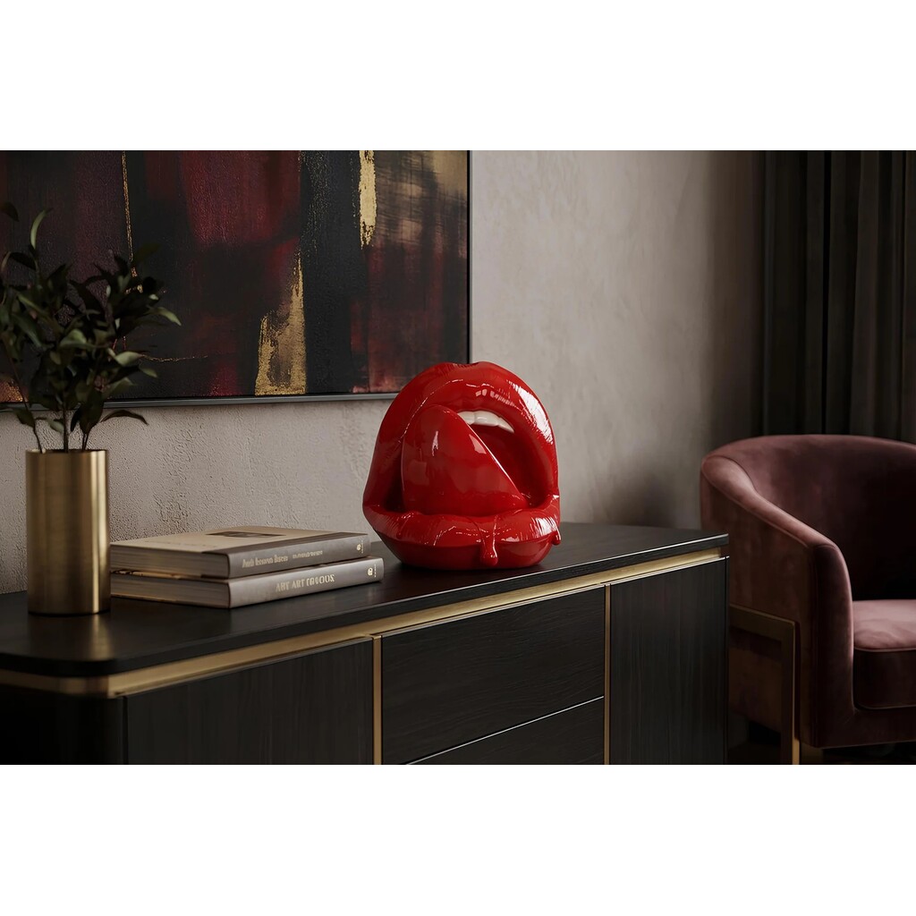 Invicta Pop-Art Dekorationsfigur Lip – Verspielte Rote Lippen von Invicta online kaufen bei SKANDEKO (Ansicht 2)