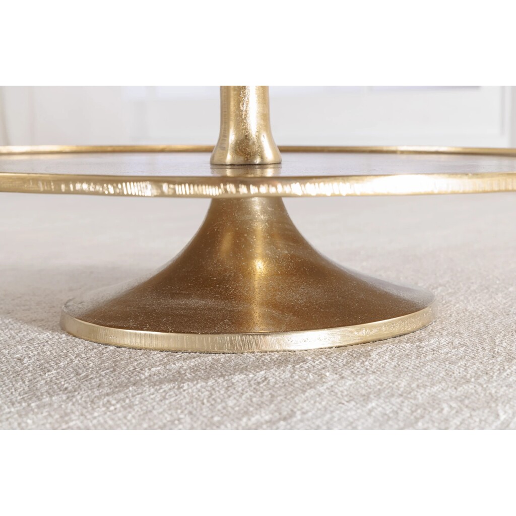 Etagere Abstract 150cm gold, 5 Ebenen