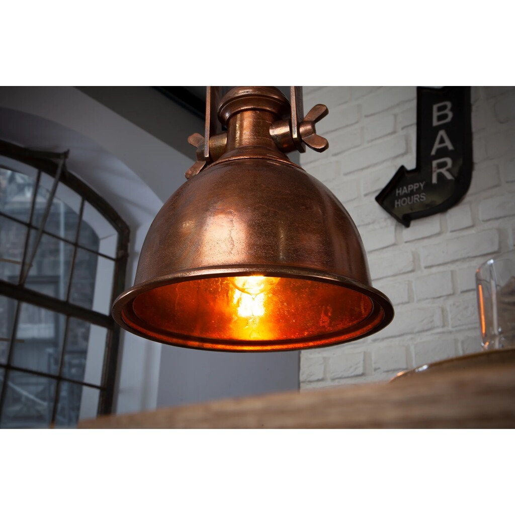 Pendelleuchte Industrial Kupfer meliert