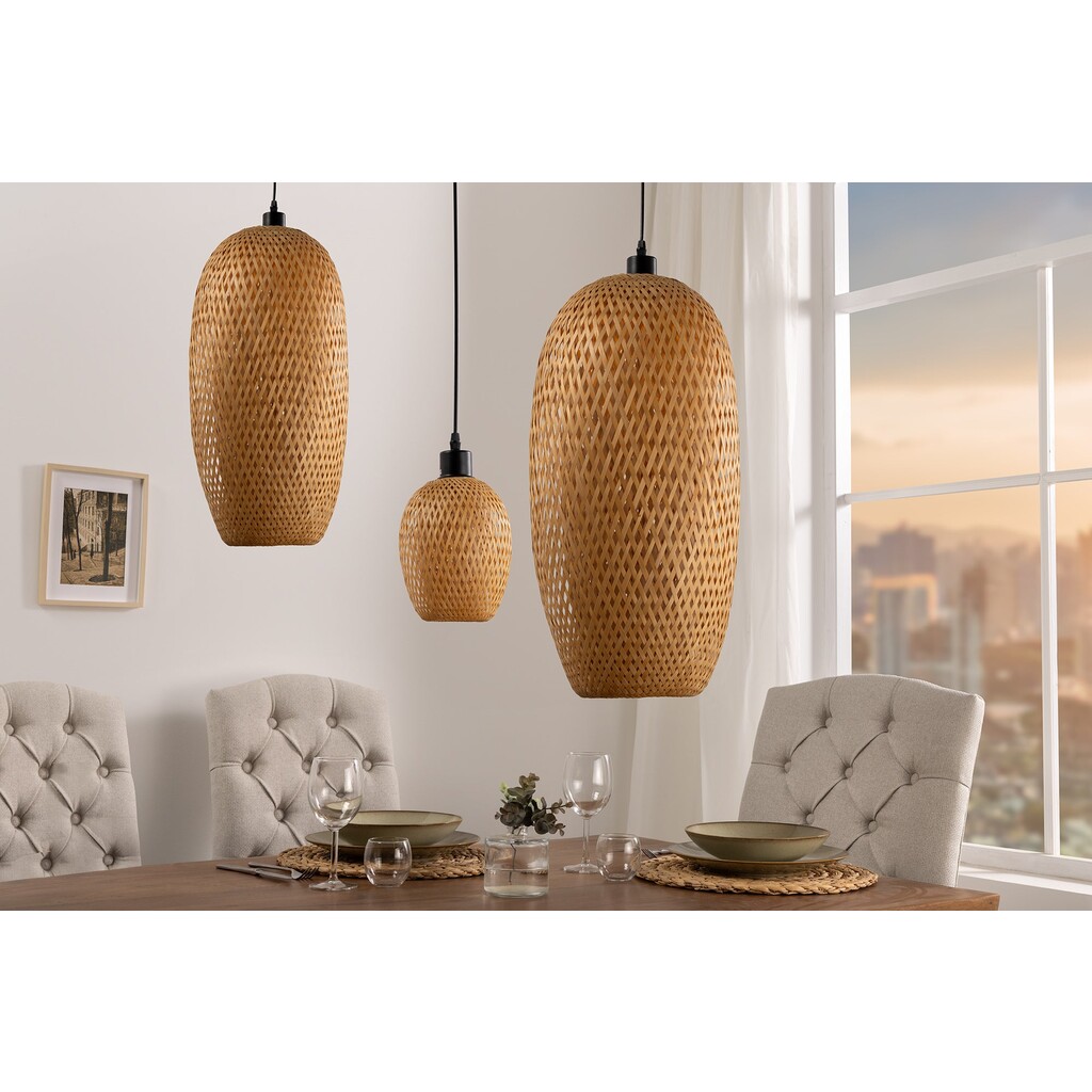 Pendelleuchte Organic Living 5 Bambus