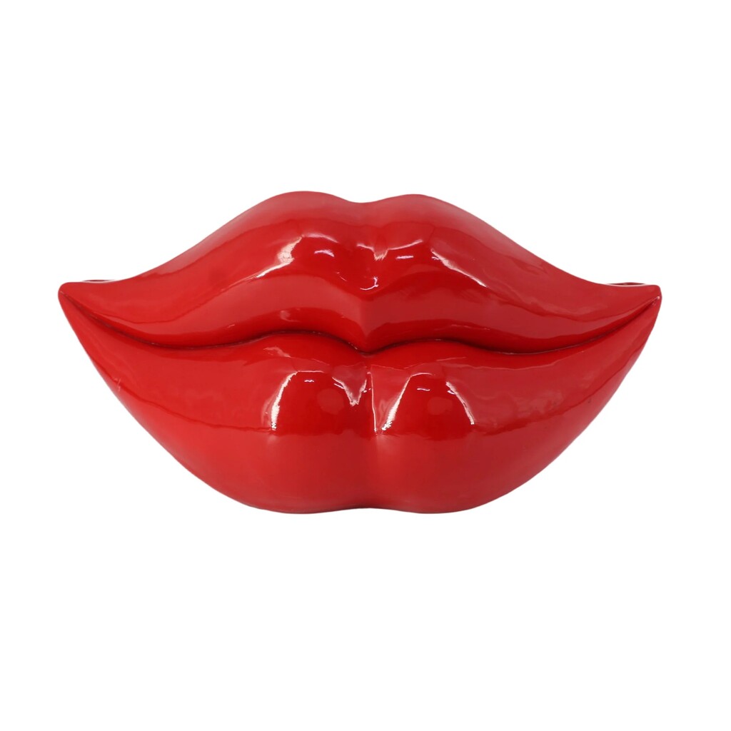 Invicta Statement-Vase Lip Rote Lippen 55 cm – Glamouröse Deko im Skandi-Stil online kaufen bei SKANDEKO