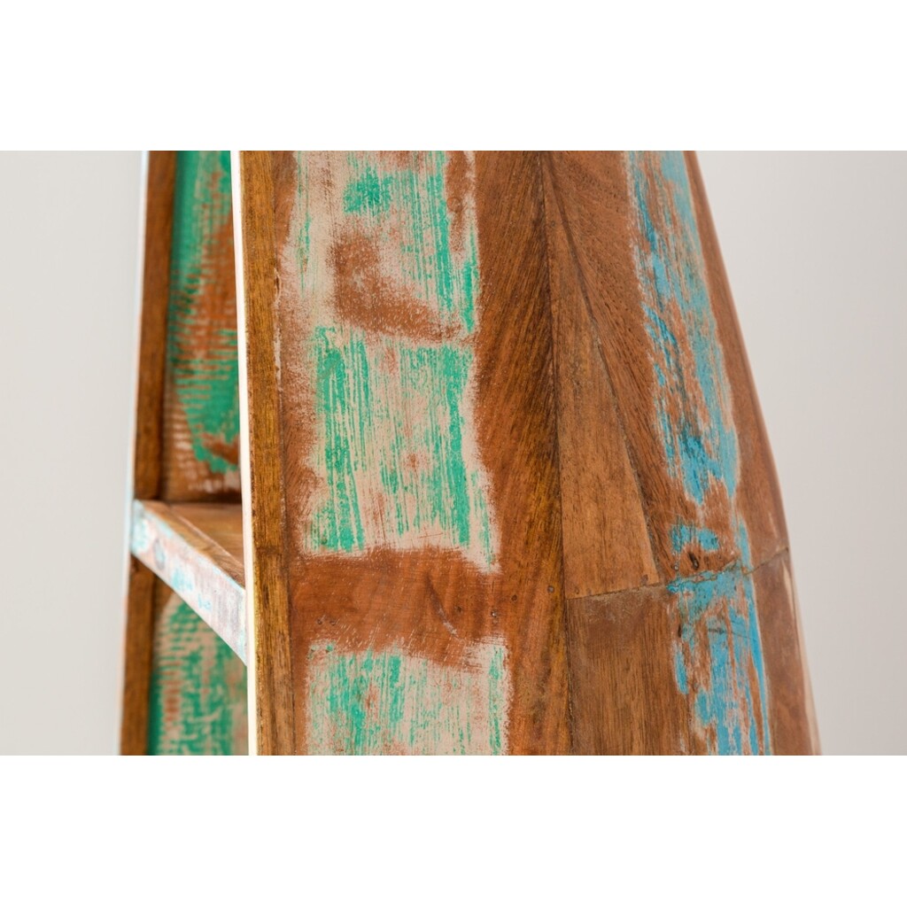 Weinregal & Stiefelregal Borneo 190cm | Recyceltes Mangoholz
