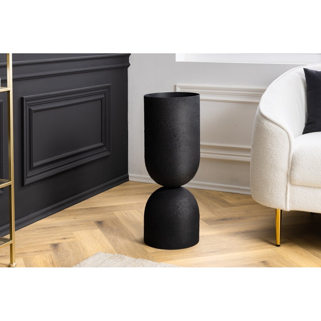 Invicta SANDGLASS Bodenvase XL Eisen Schwarz