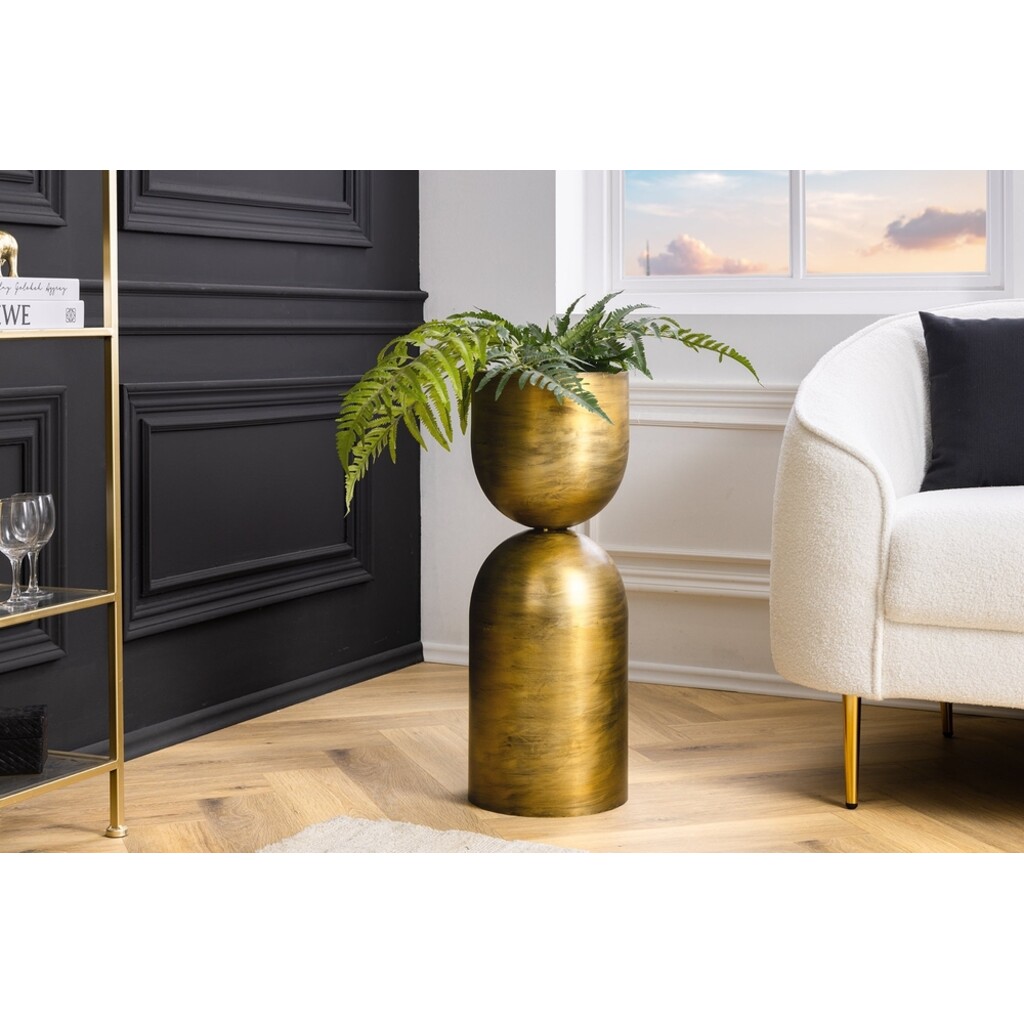 Invicta SANDGLASS Bodenvase XL Eisen Schwarz