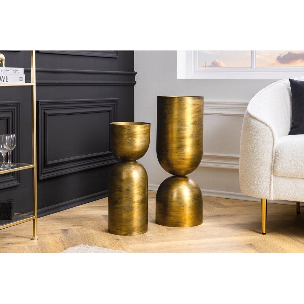 Invicta SANDGLASS Bodenvase XL Eisen Schwarz