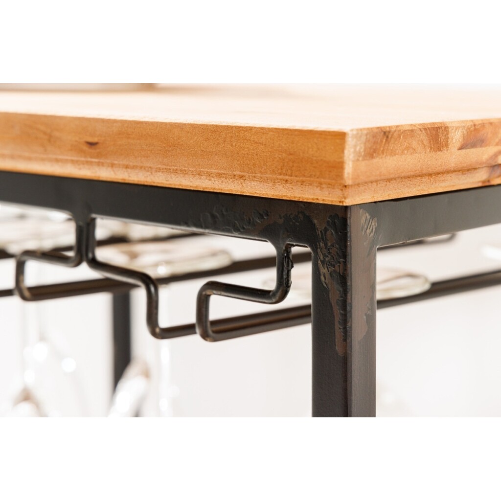 Weinregal Seven Seas für 20 Flaschen und Gläser Kiefernholz