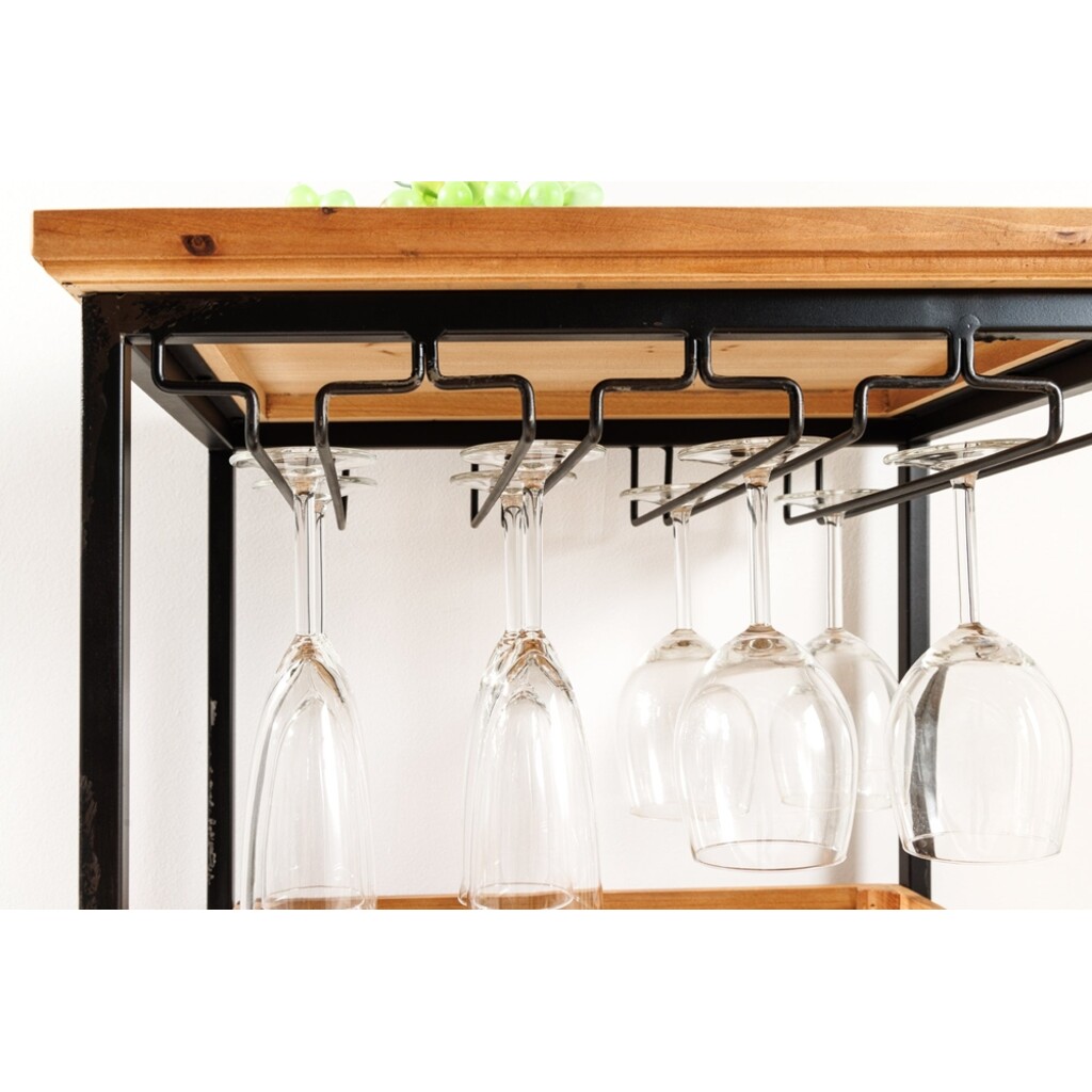 Weinregal Seven Seas für 20 Flaschen und Gläser Kiefernholz