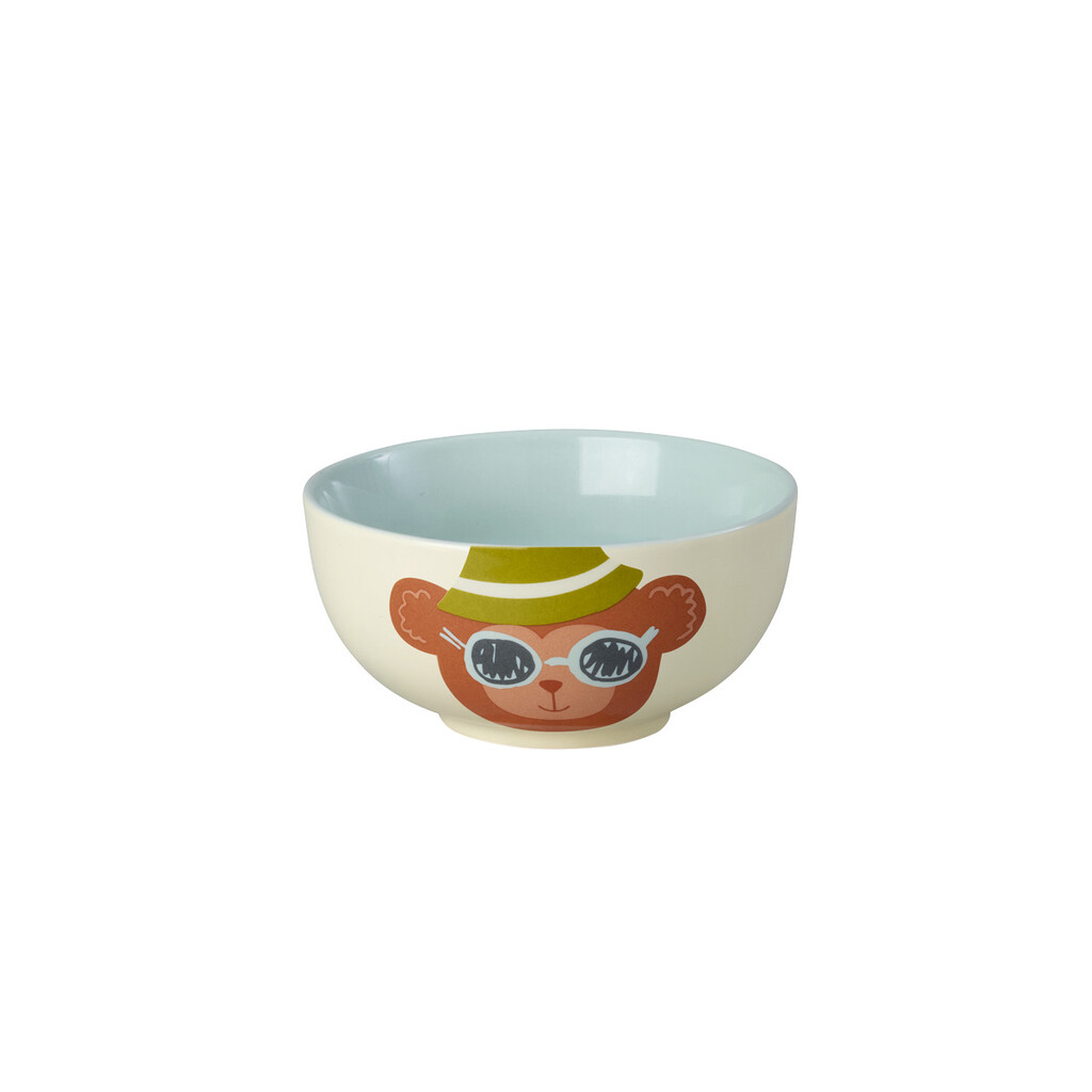 RICE Kinder Porzellan Gerschirr-Set 3-teilig, Tiermotiv