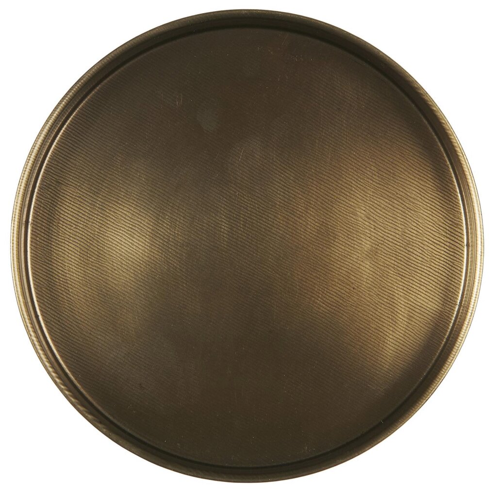 Kerzentablett aus Metall mit Kante