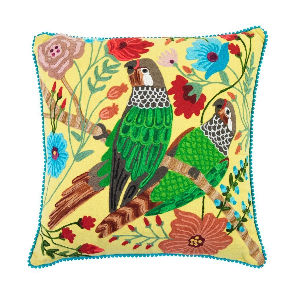 byRoom Kissen Embroidered Parrots Preview Image