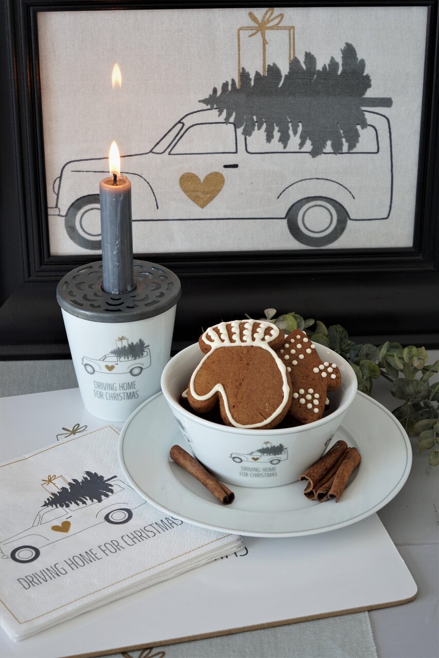 Krasilnikoff Becher Happy Mug Driving Home for Christmas Preview Image