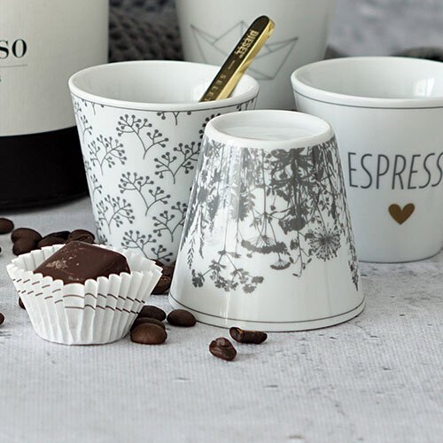 Krasilnikoff Espressotasse Flowerbed aus Porzellan Preview Image