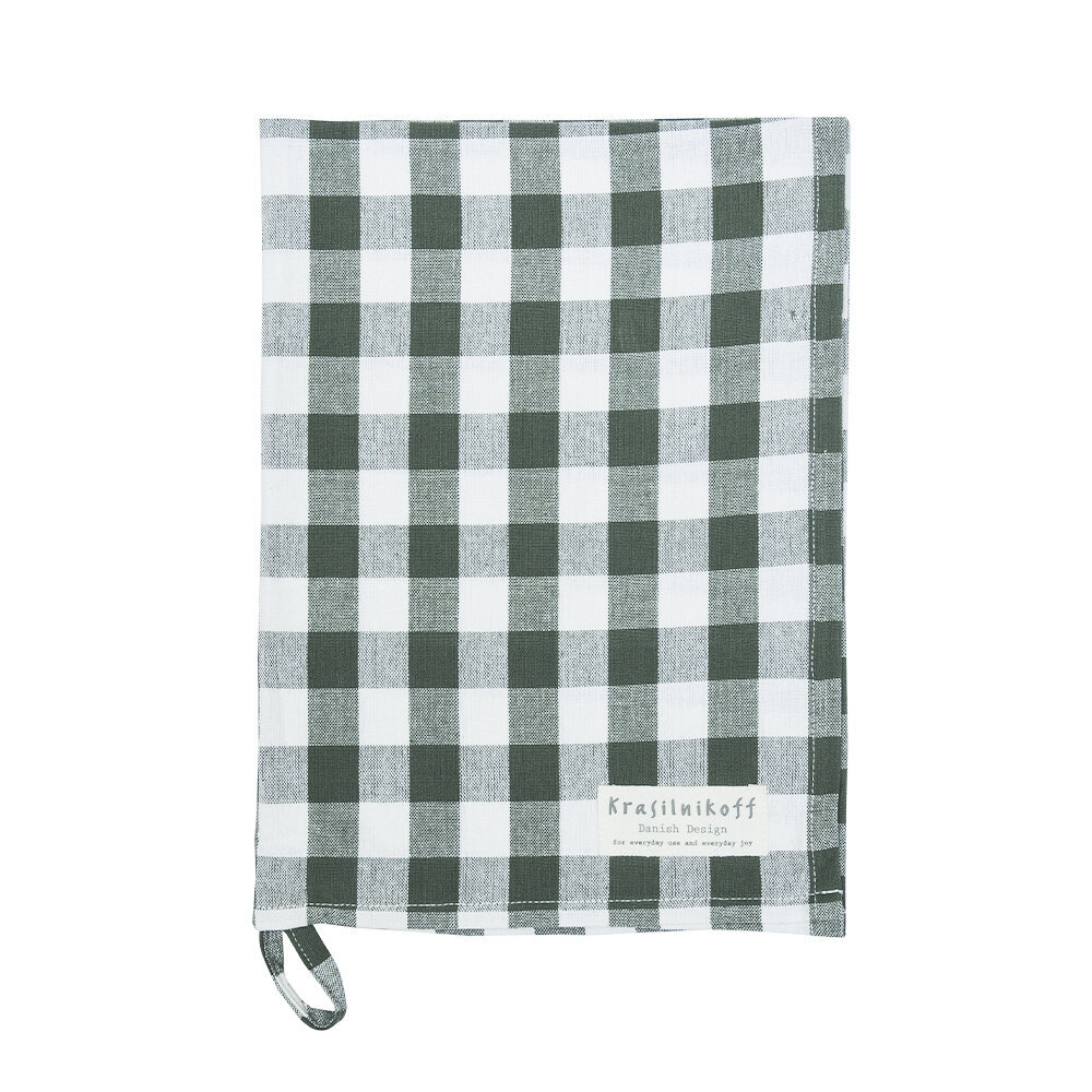 Geschirrhandtuch groß kariert aus Baumwolle