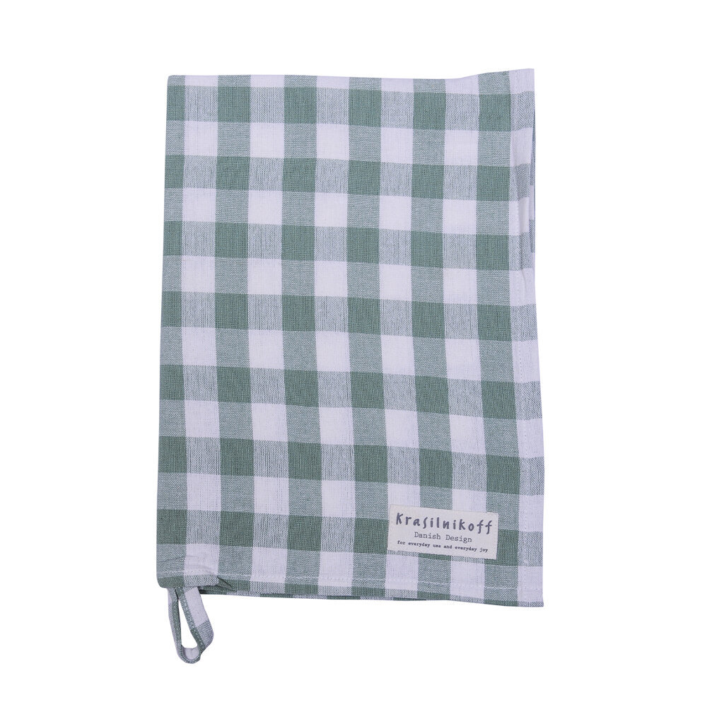 Geschirrhandtuch groß kariert aus Baumwolle