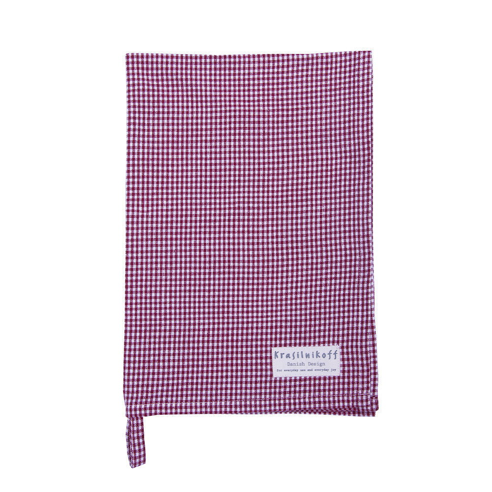 Geschirrhandtuch kleinkariert aus Baumwolle