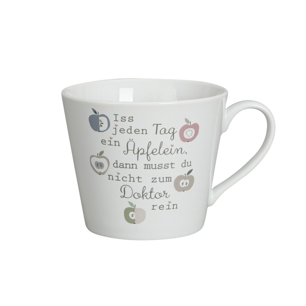 Krasilnikoff Happy Cup, Iss jeden Tag ein Äpfelein online kaufen bei SKANDEKO