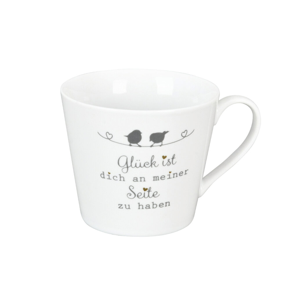 Krasilnikoff Happy Cup Tasse, Glück ist dich an meiner Seite zu haben Preview Image