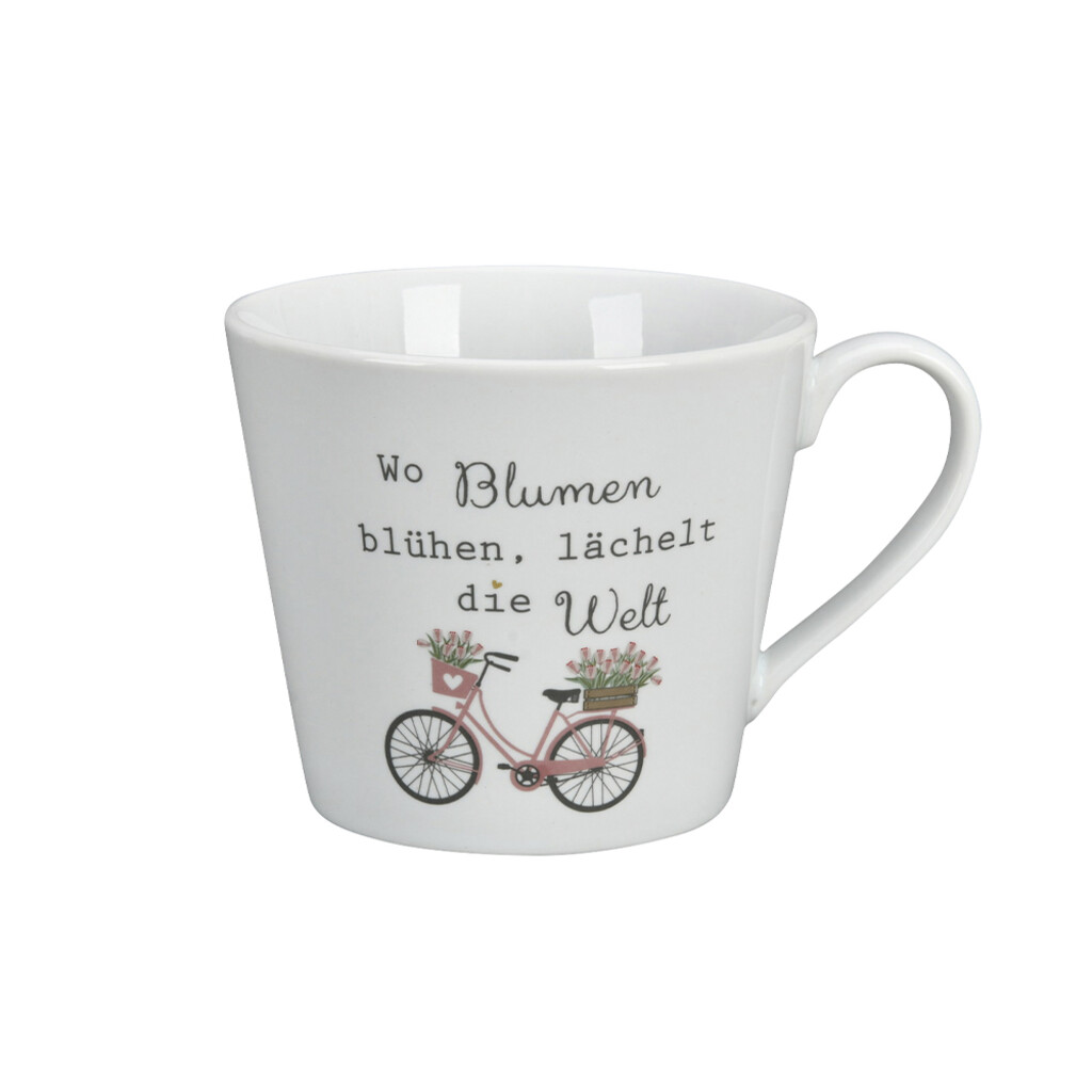 Krasilnikoff Happy Cup Wo Blumen blühen Preview Image