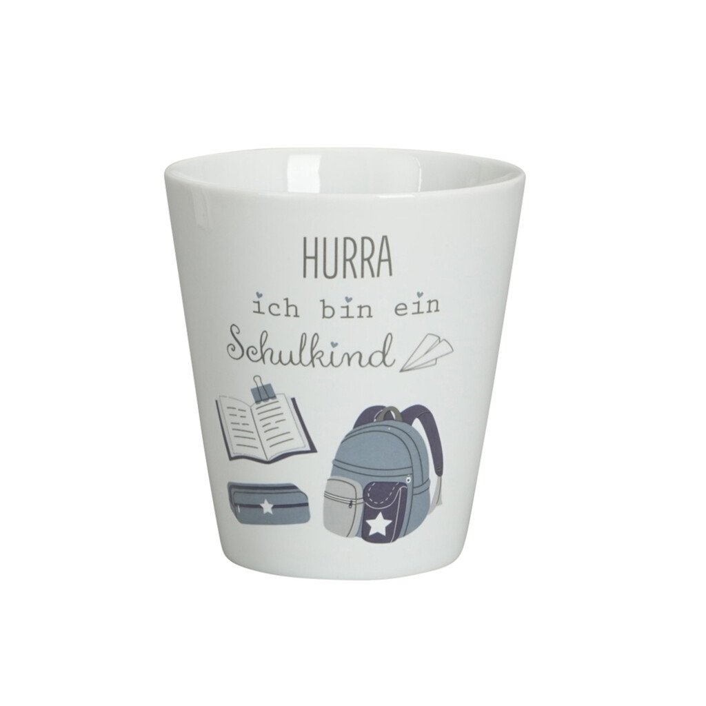 Krasilnikoff Happy Mug, Hurra ich bin ein Schulkind online kaufen bei SKANDEKO