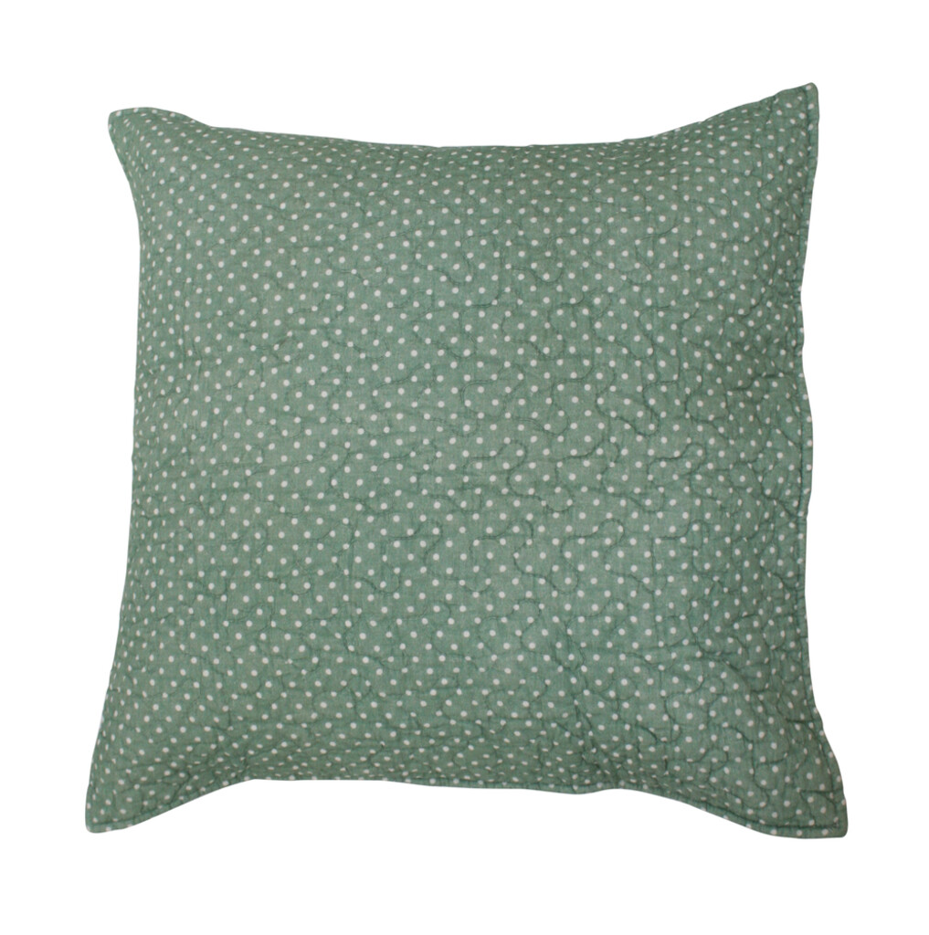 Krasilnikoff Kissenbezug Micro Dots, Dusty Green online kaufen bei SKANDEKO