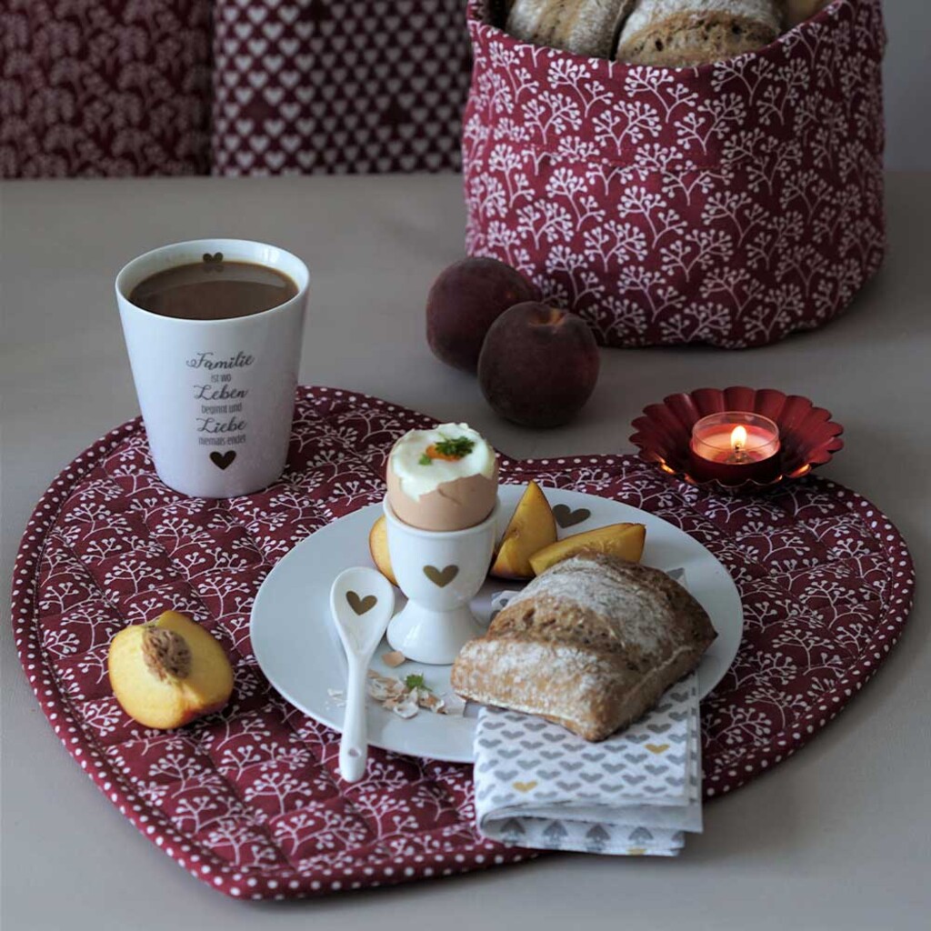 Platzmatte, Tischset Berries and Dots, wendbar