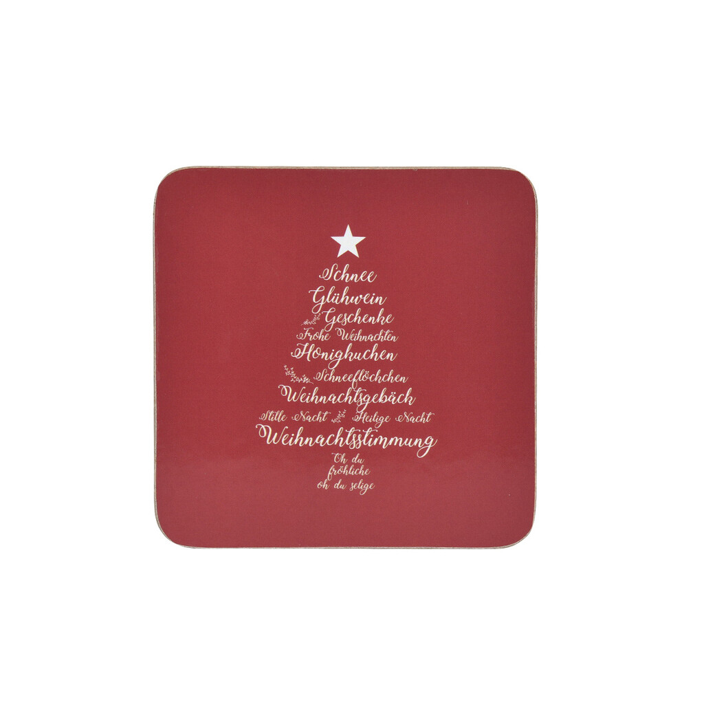 Krasilnikoff Untersetzer, Christmas Words Preview Image