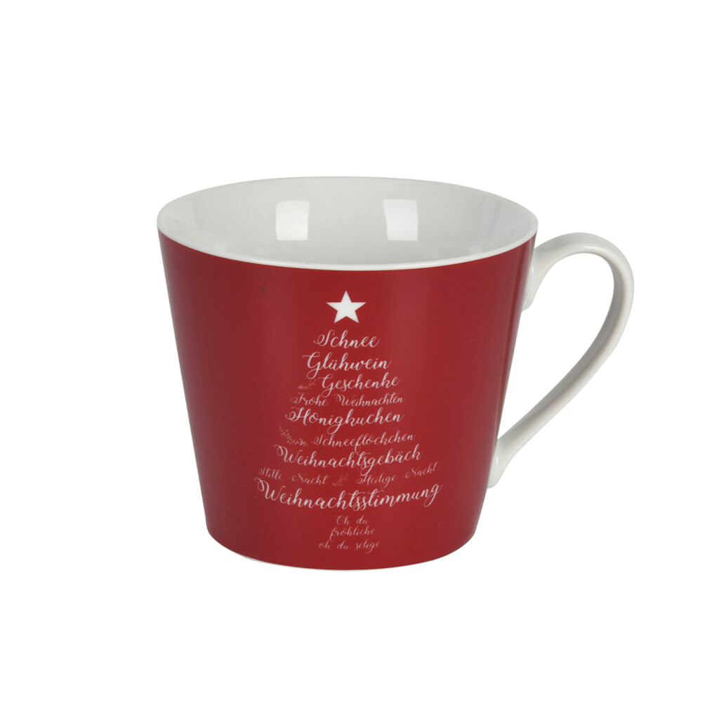 Krasilnikoff Weihnachtliche Happy Cup Tasse Christmas Words Preview Image