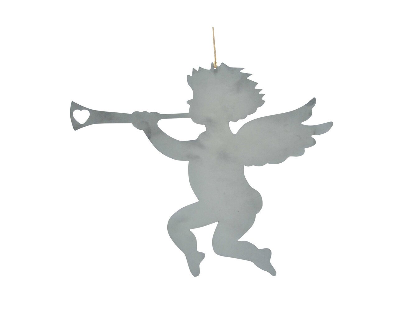 Krasilnikoff Weihnachtsanhänger Engel mit Trompete aus Zink Preview Image