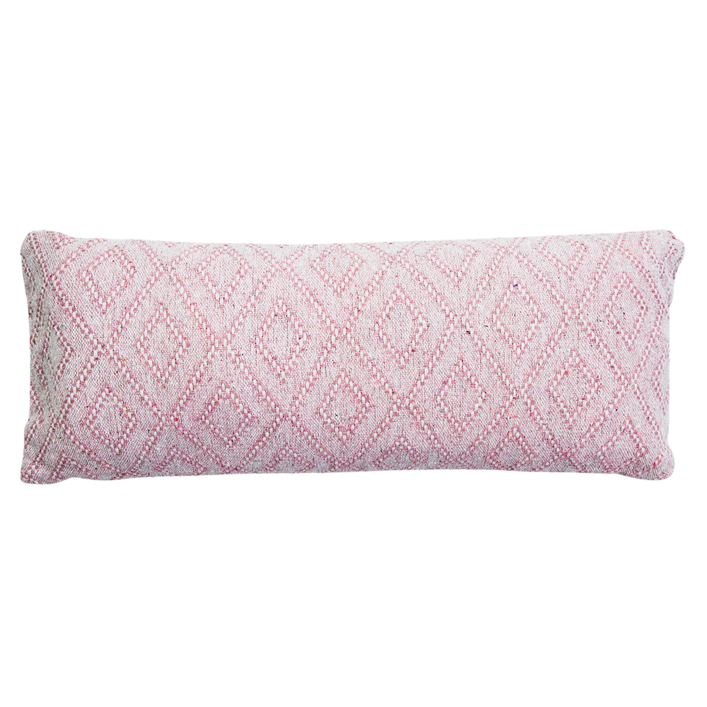 Längliches Kissen mit Harlekinmuster