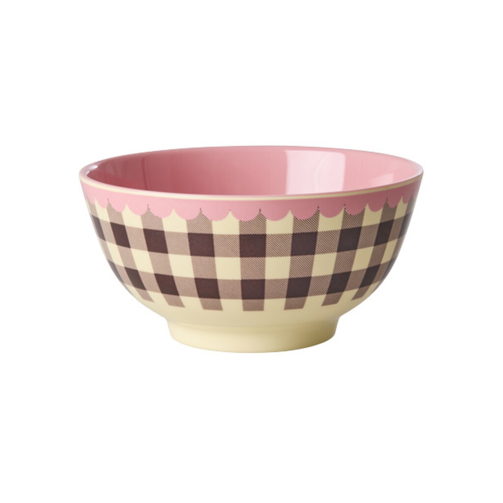 RICE Melamin Schale Medium Check Me Out online kaufen bei SKANDEKO